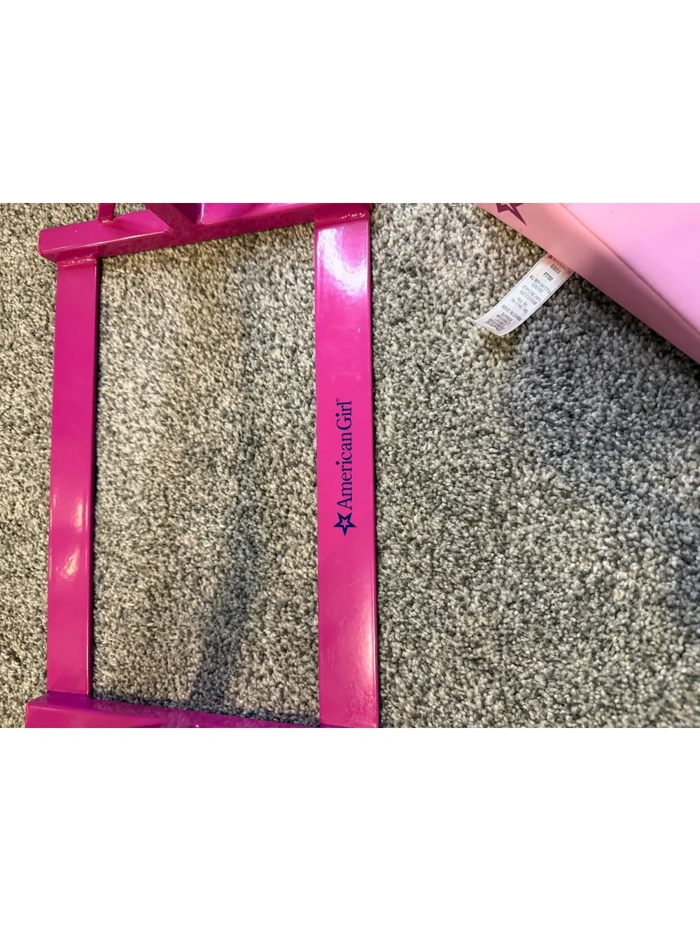 American Girl Pink Gymnastics Balance Beam & Gymnastics Wedge for Dolls